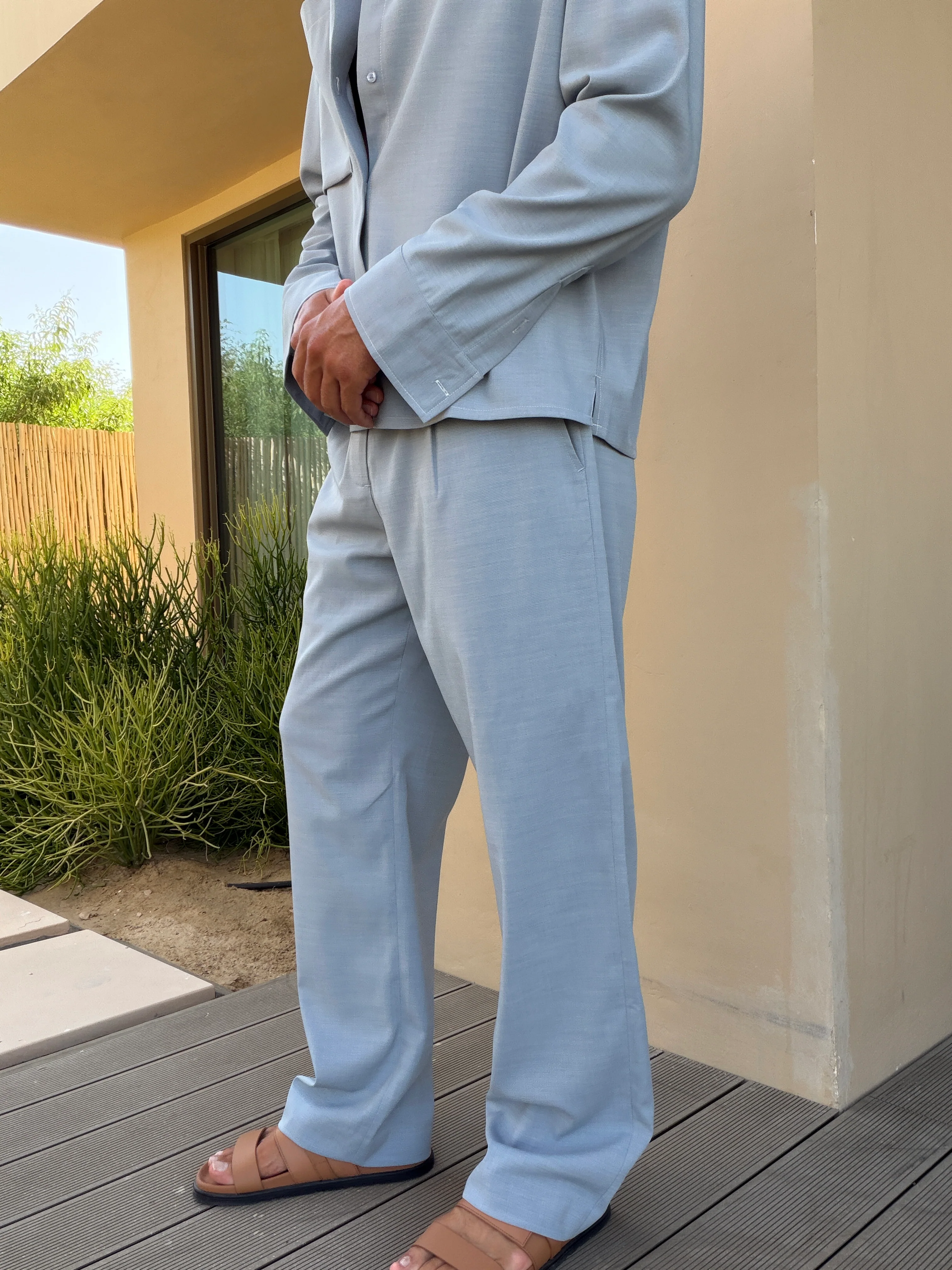 FEDERICO TROUSER SOFT BLUE - Image 6