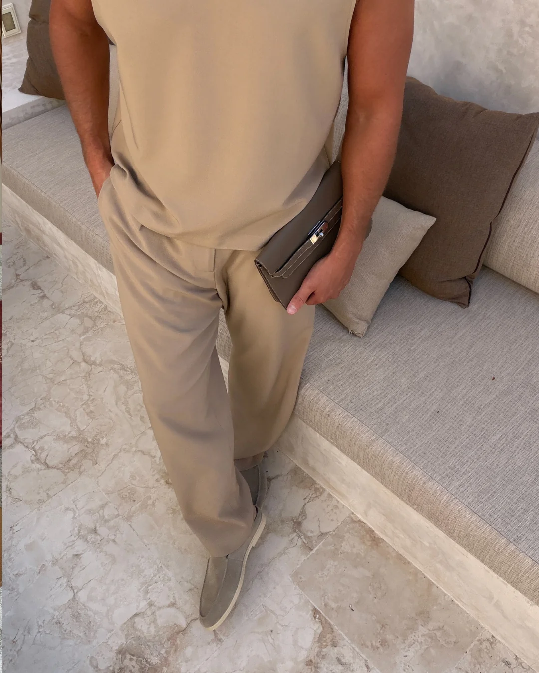 MILOS TROUSER FAWN - Image 4