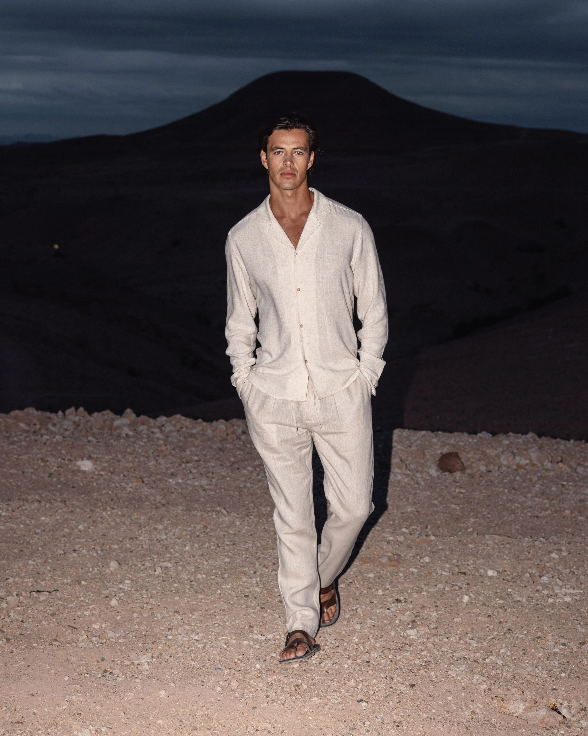 Oatmeal Linen Shirt - Image 8